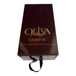 Oliva Brown Torch Lighter with Box Cigar Accessory Rechargeable